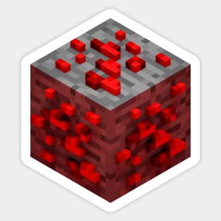 Block Redstone Ore 3D Sticker